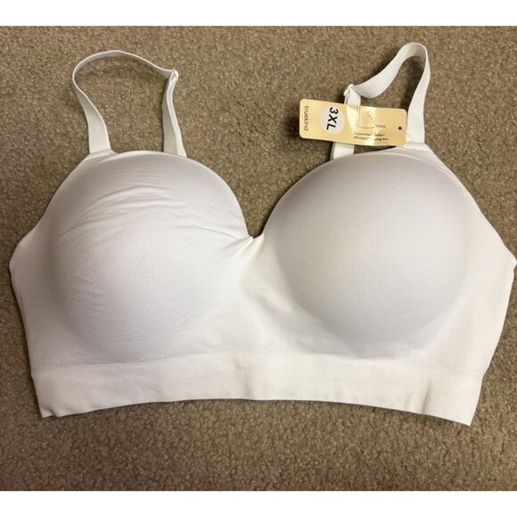 Shapermint Truekind Size 3Xl White Supportive Comfort Wireless Shaping Bra 10210 - Picture 1 of 7